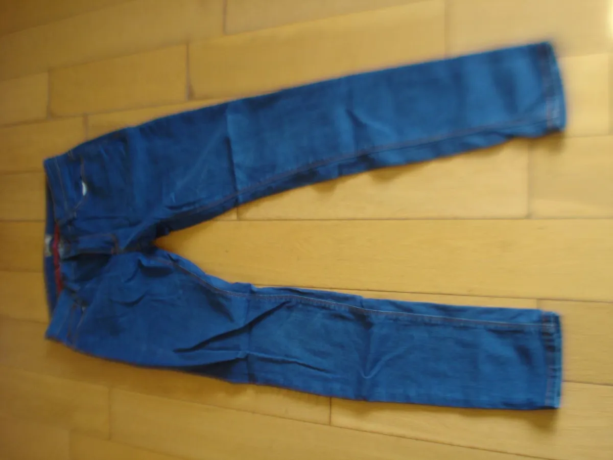 PULL & BEAR VINTAGE SLIM BLUE MENS JEANS. - Image 3