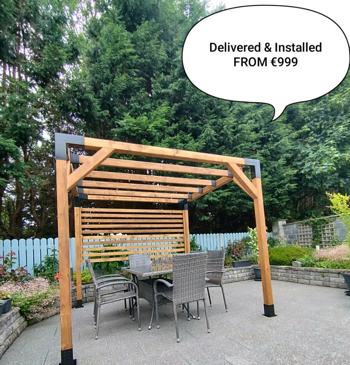 2.6m * 2.6m pergola