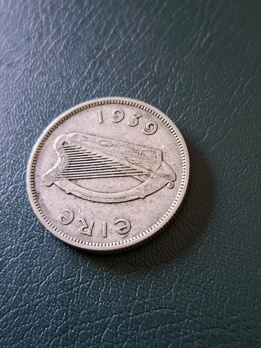 Irish Silver Florin coin 1939 - Image 3