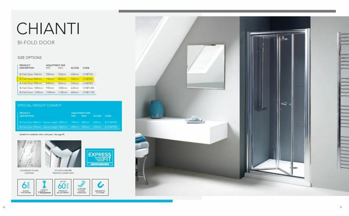 Flair Shower Door - New In Box - Image 1