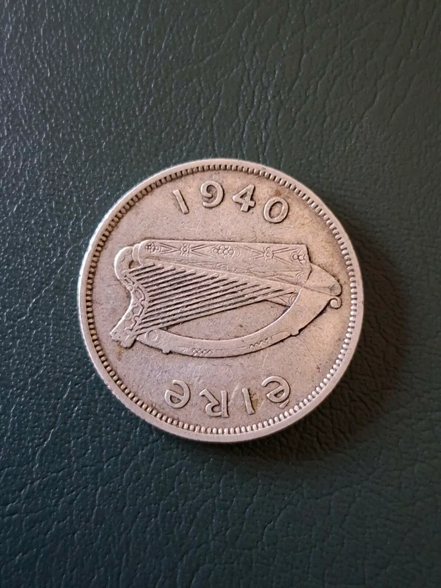 Irish silver Florin coin 1940 - Image 2