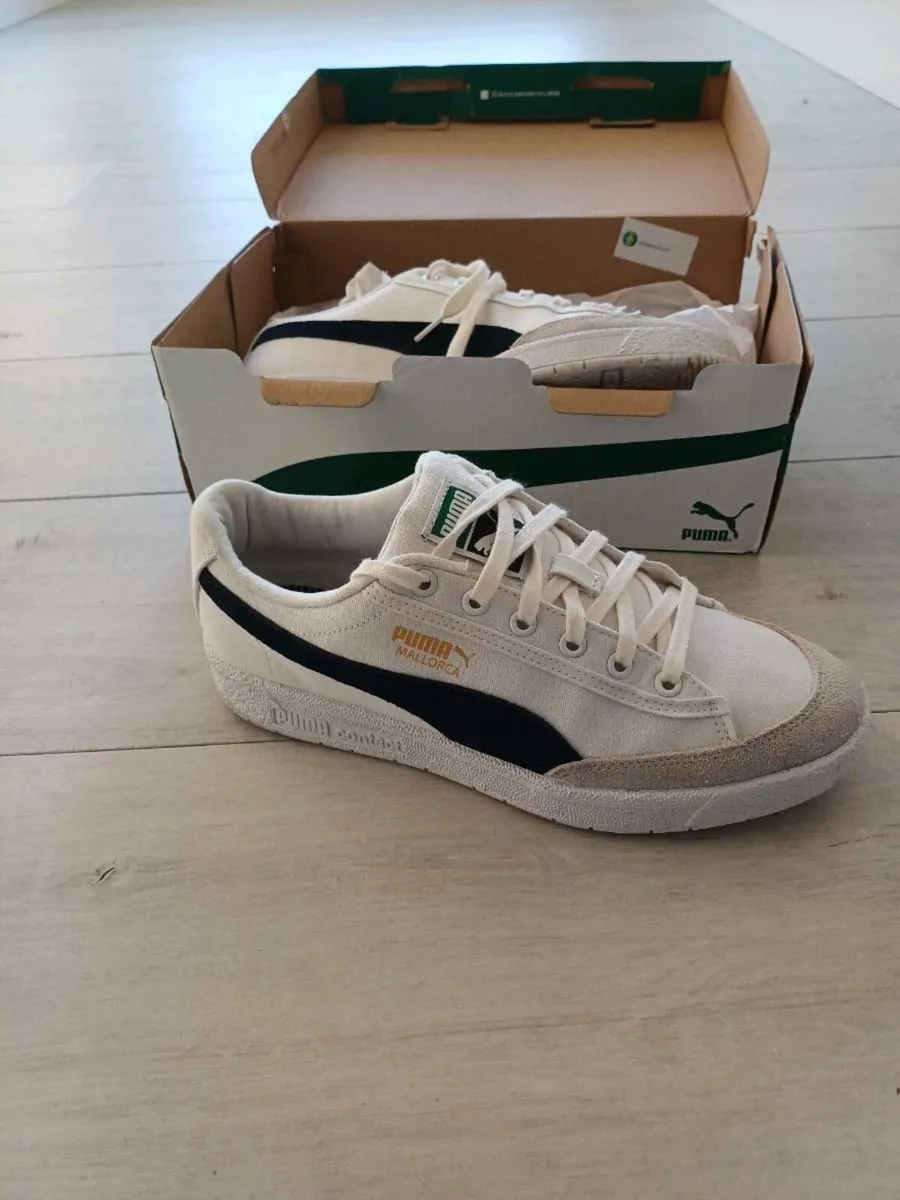 Puma Mallorca P.White-Peacoat-Team Gold - Image 1