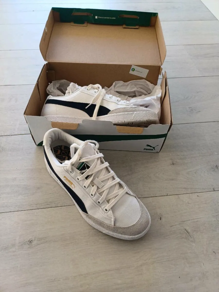Puma Mallorca P.White-Peacoat-Team Gold - Image 3
