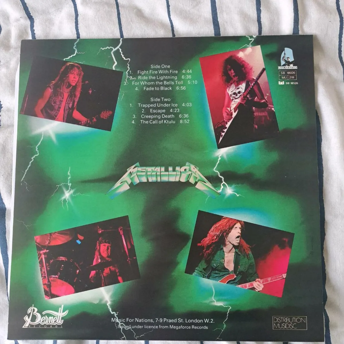 Metallica green ride the lightning misprint vinyl - Image 2