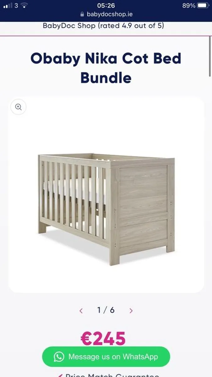 Cot bed, Rocking Chair, Co Sleeper, Bumble chair, Mattresses - Image 1
