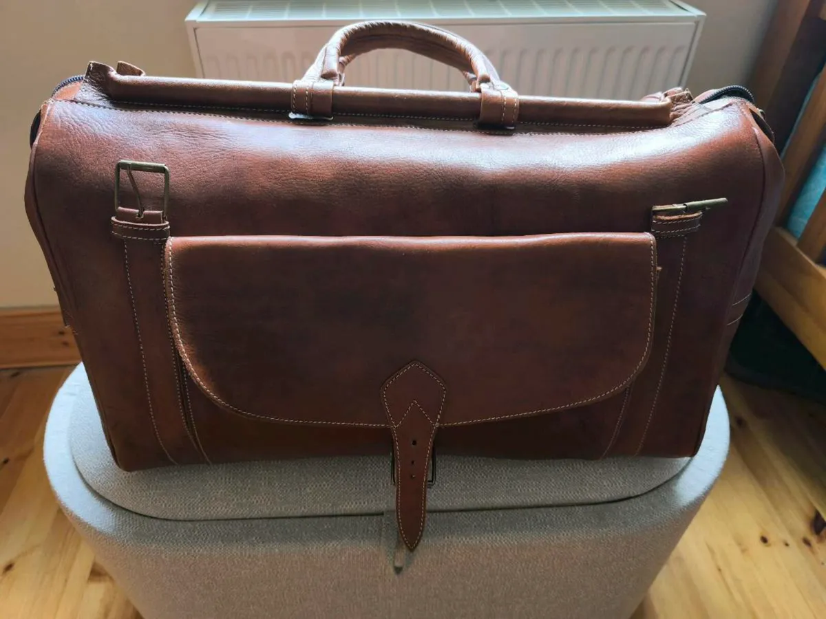 Leather Holdall - Image 1
