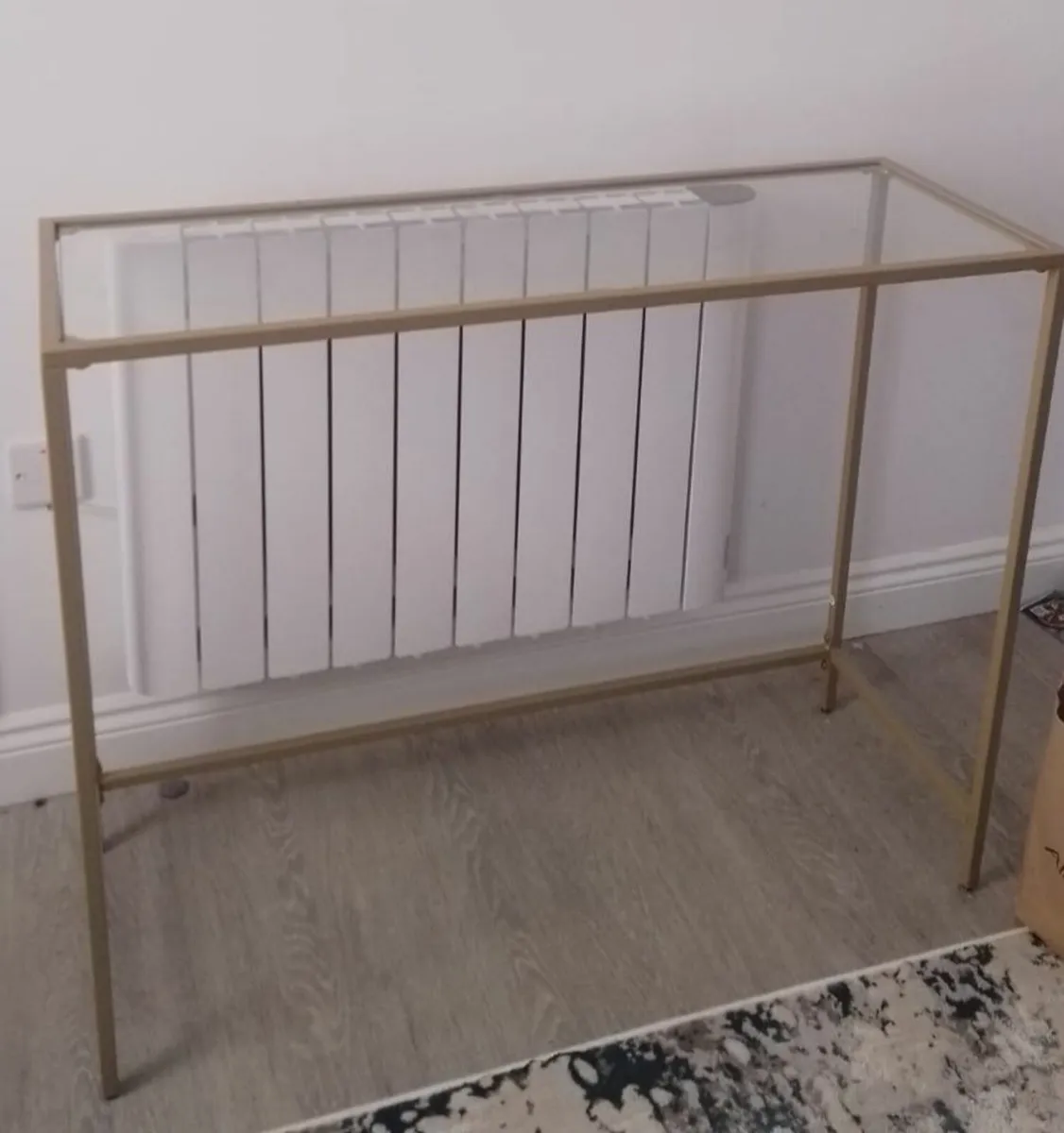 Harvey Norman glass console table