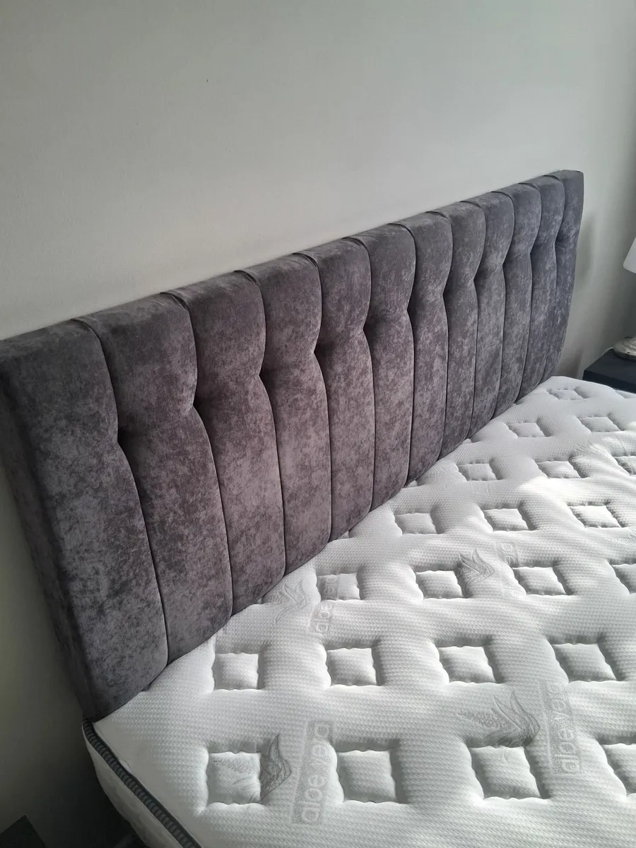 Super King size bed, mattress, base & headboard - Image 4