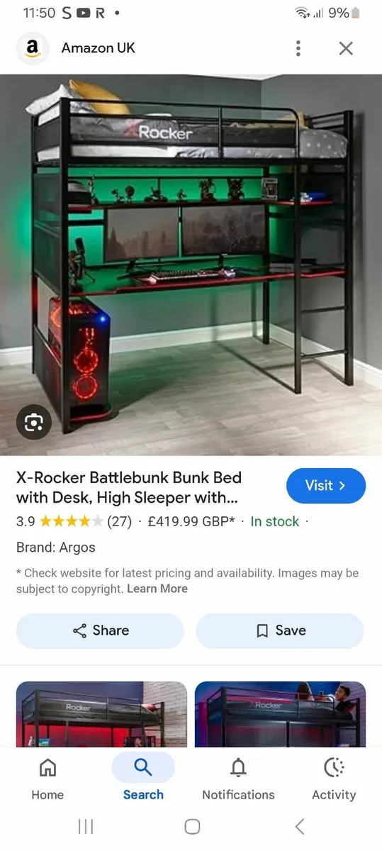 X rocker bunk bed - Image 3