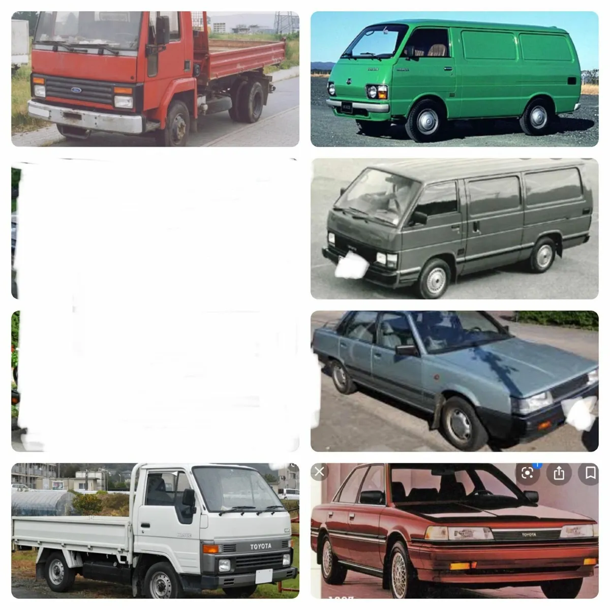 Hiace Camry Cargo Dyna vintage/classic parts