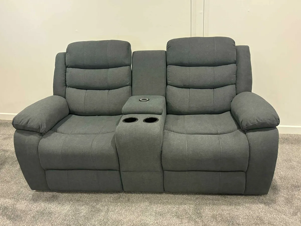 New 3+2 Electric Fabric Recliner - Image 1