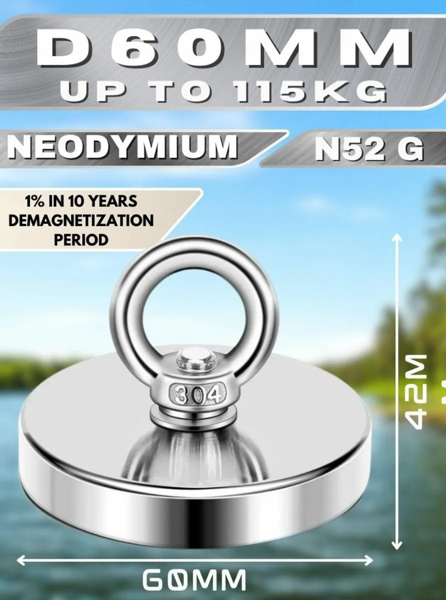 115kg Magnet Fishing Set New In Box Neodymium Kit - Image 4