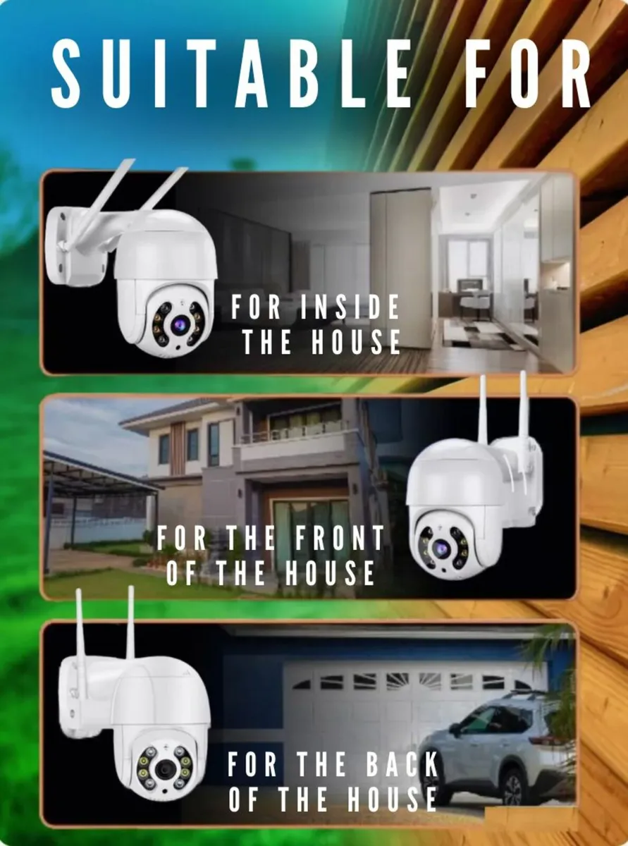 8MP WiFi CCTV Camera Outdoor Wireless Calving Home - Image 3