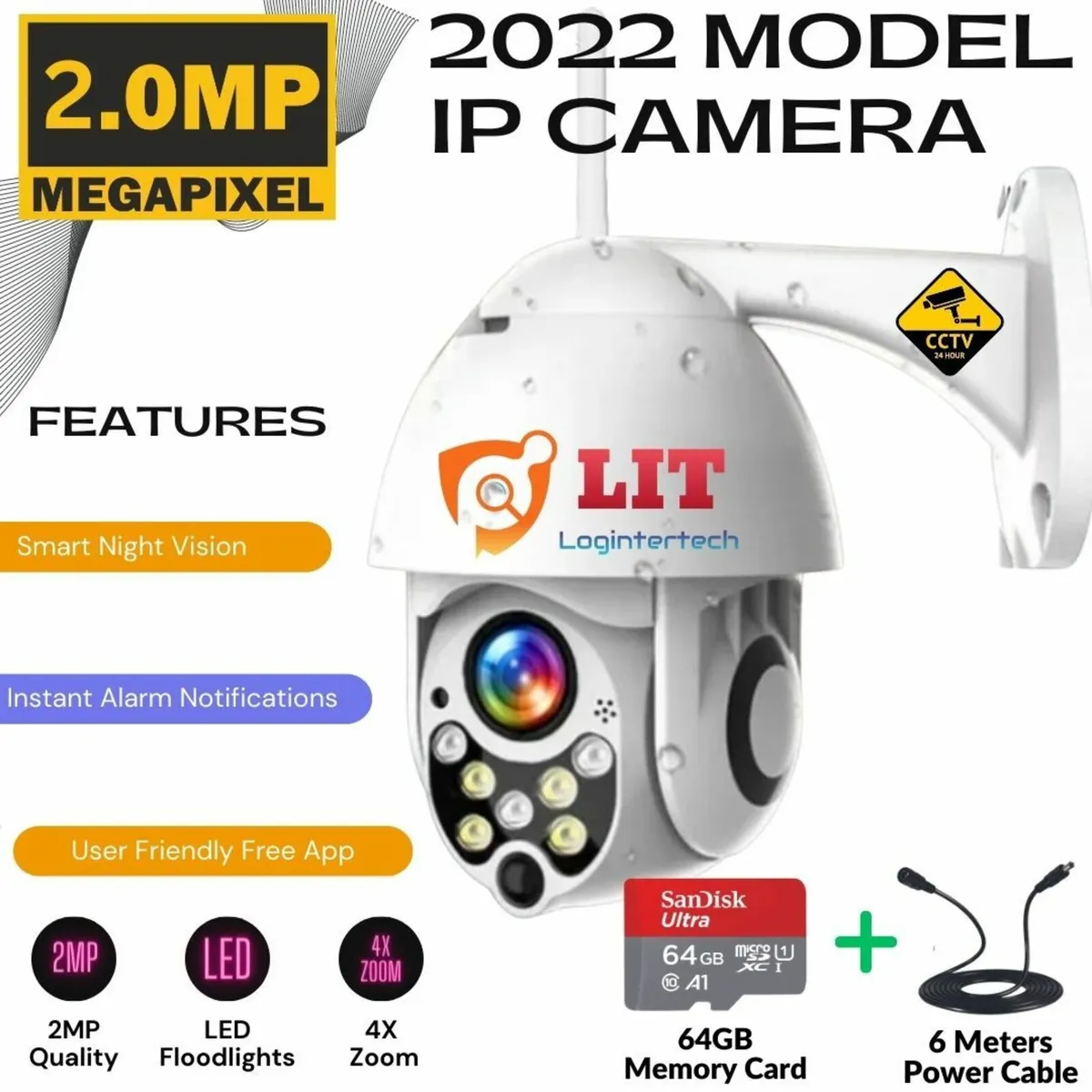 Smart WiFi CCTV Camera Home Calving Security - Image 1