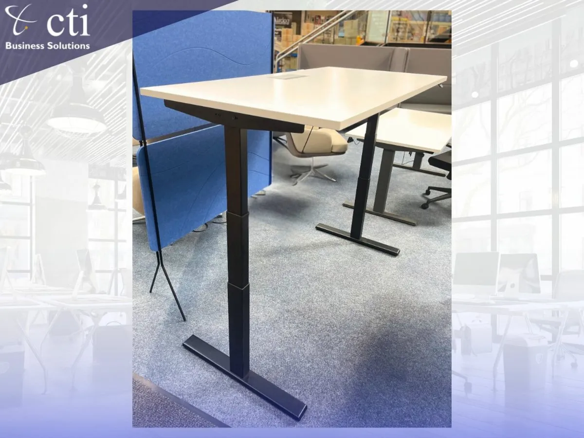 40 X "Haworth" Electric Height Adjustable Desks - Image 2