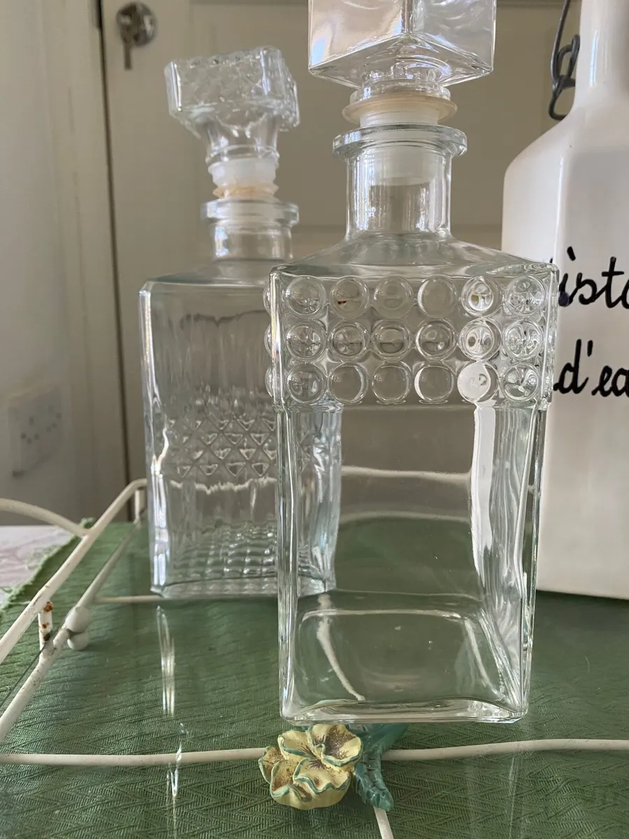 Crystal decanters & ceramic water bottle - Image 2