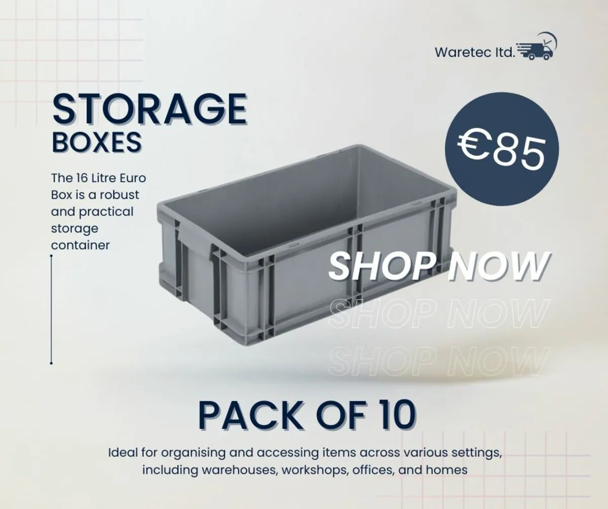 Pack of 10 storage boxes - Image 1