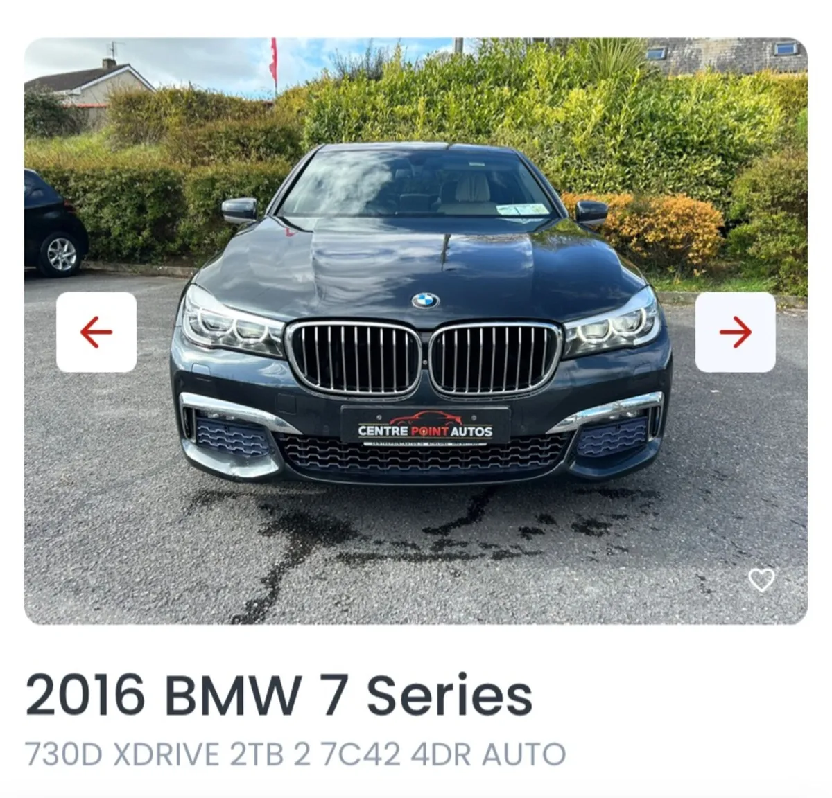BMW 7-Series 2016-730D-XDrive-2TB-7C42-4DR-Auto - Image 2