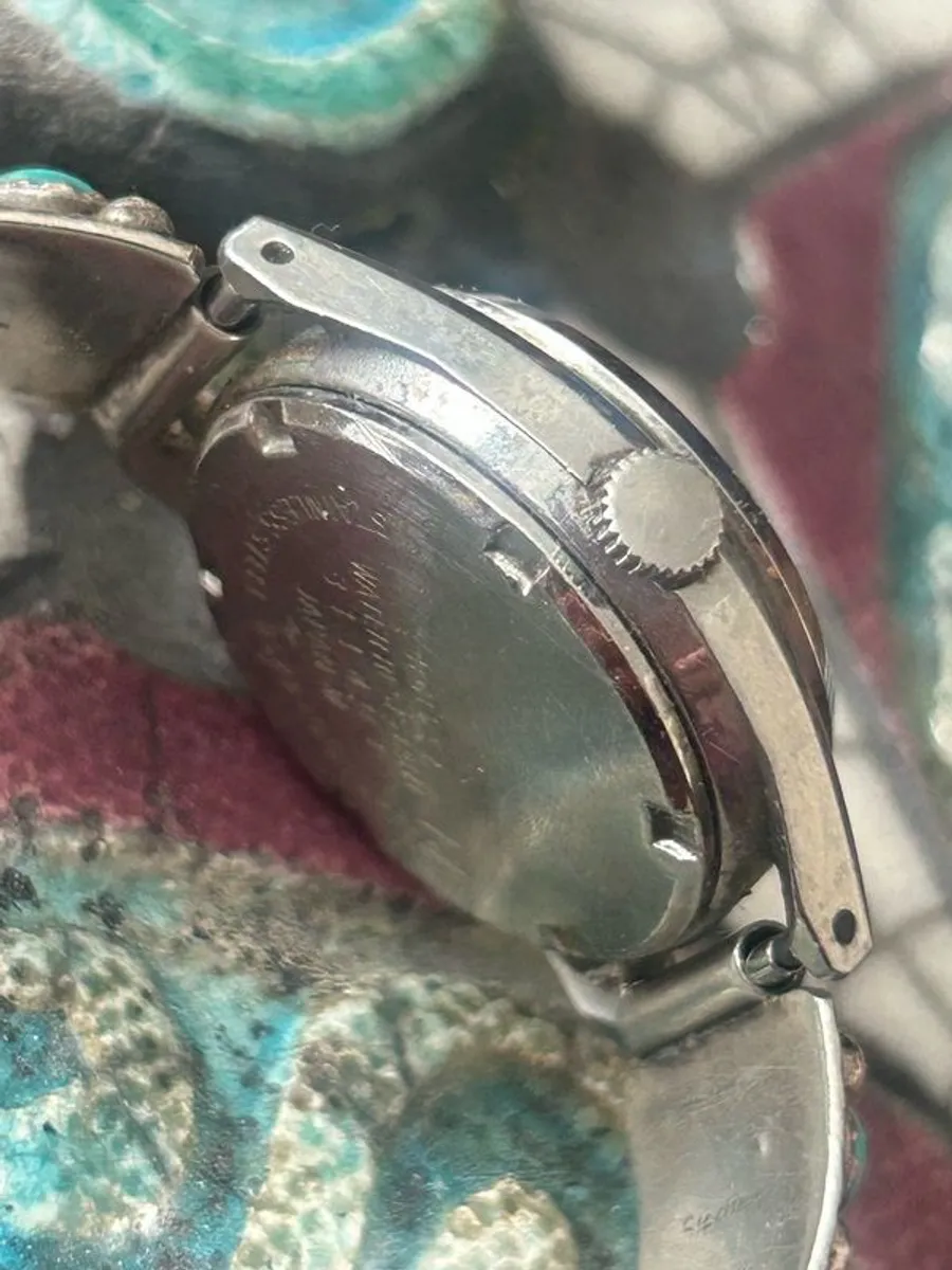Native American Silver Watchband - Image 3