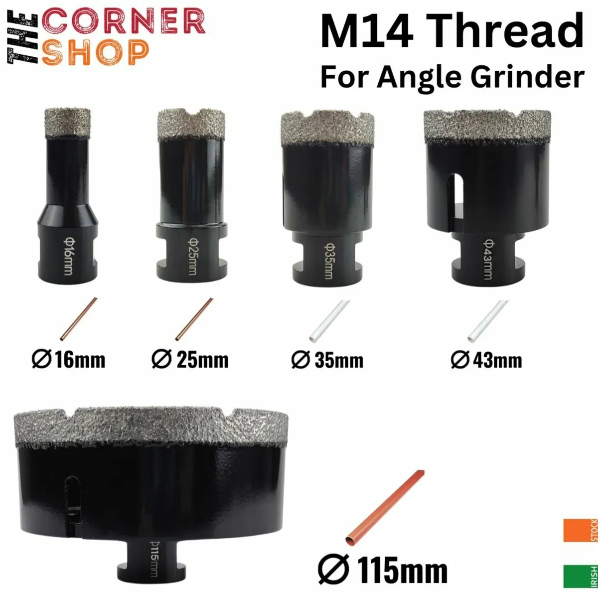 Dimong Hole Saw Drill Bits M14 Angle Grinder - Image 1
