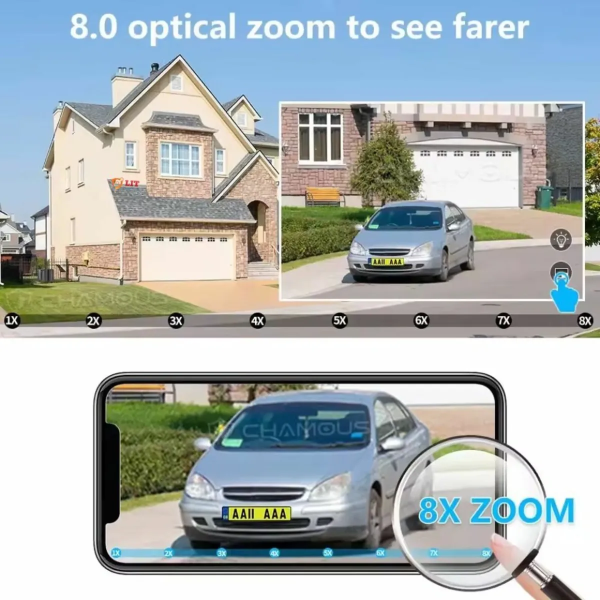 12MP 2 In 1 Alarm Camera Zoom PTZ Wireless Wifi - Image 4