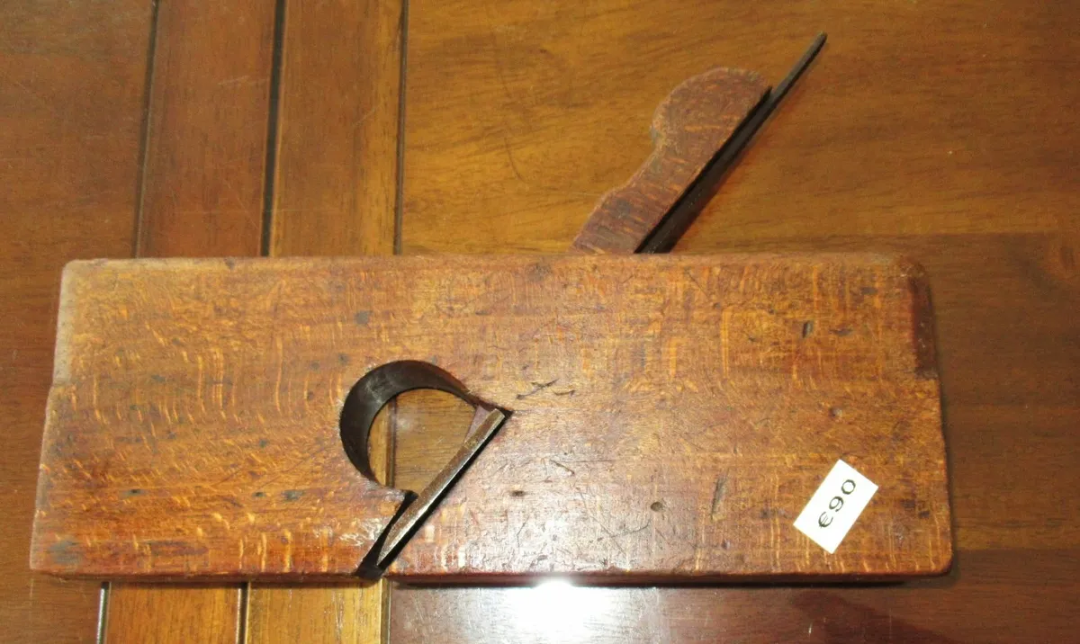 antique planer plane wooden blade tools wood - Image 4