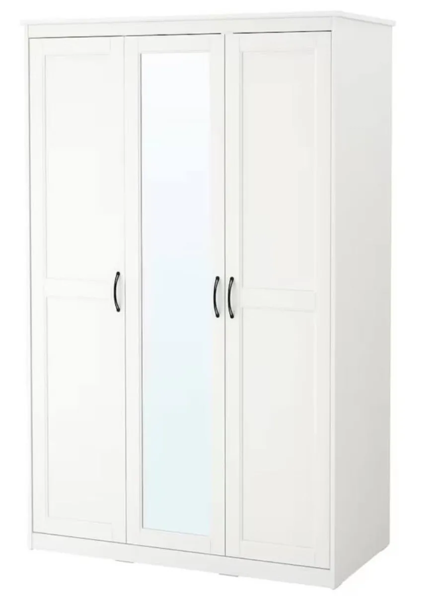 IKEA SONGESAND Wardrobe, white, 120x60x191 cm - Image 1
