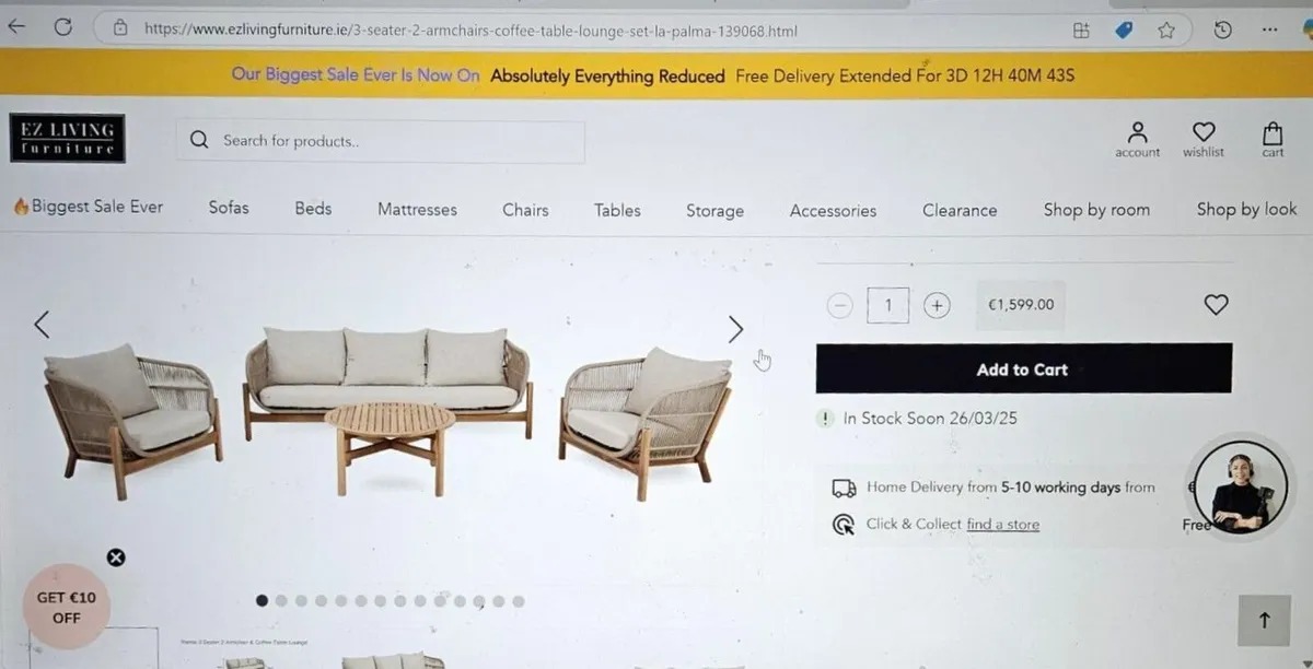 Conservatory/Garden furniture set - Image 1