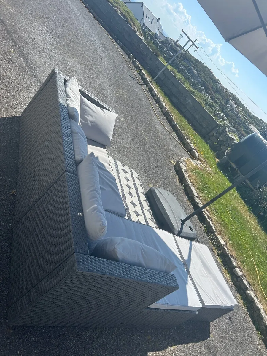 Outdoor Rattan Sofá Set - Image 3