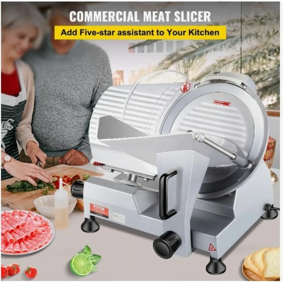 Commercial Meat Slicer, 240W Electric - Image 2