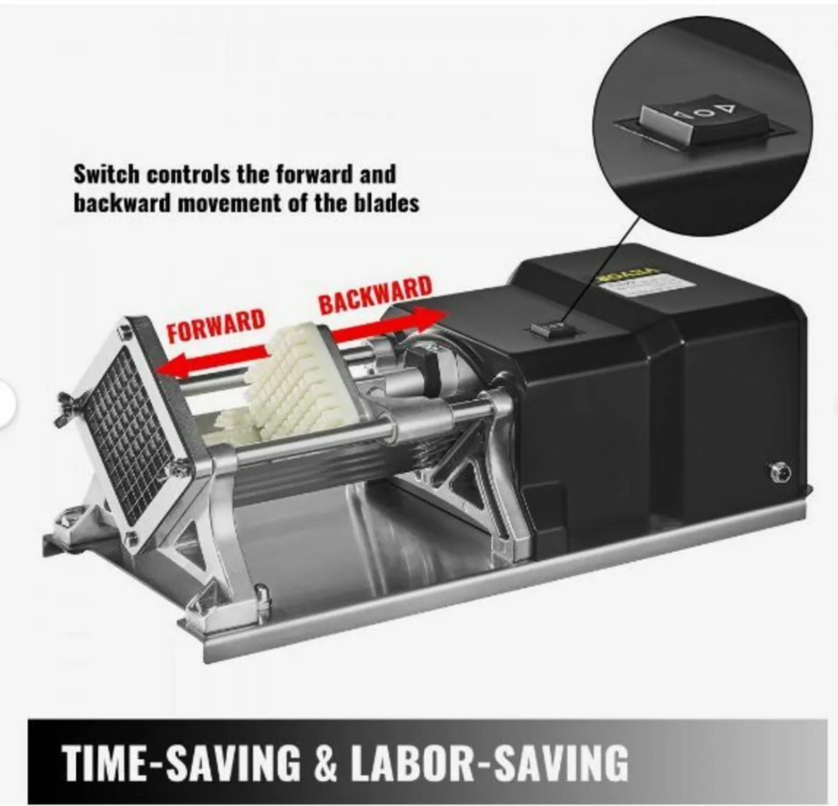 Electric Fry Cutter with 4 Replaceable Blades - Image 3