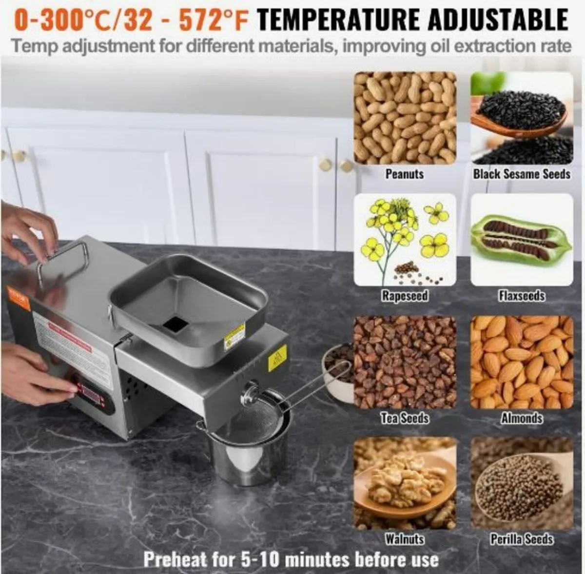 Electric Oil Press Machine, 850W - Image 2