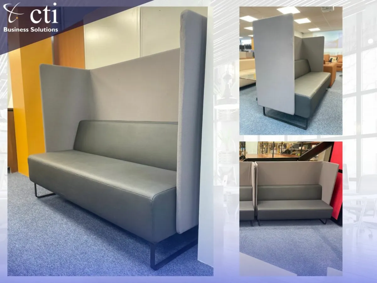 4 X "Haworth" High Back Sofas ~ 70% Off - Image 1