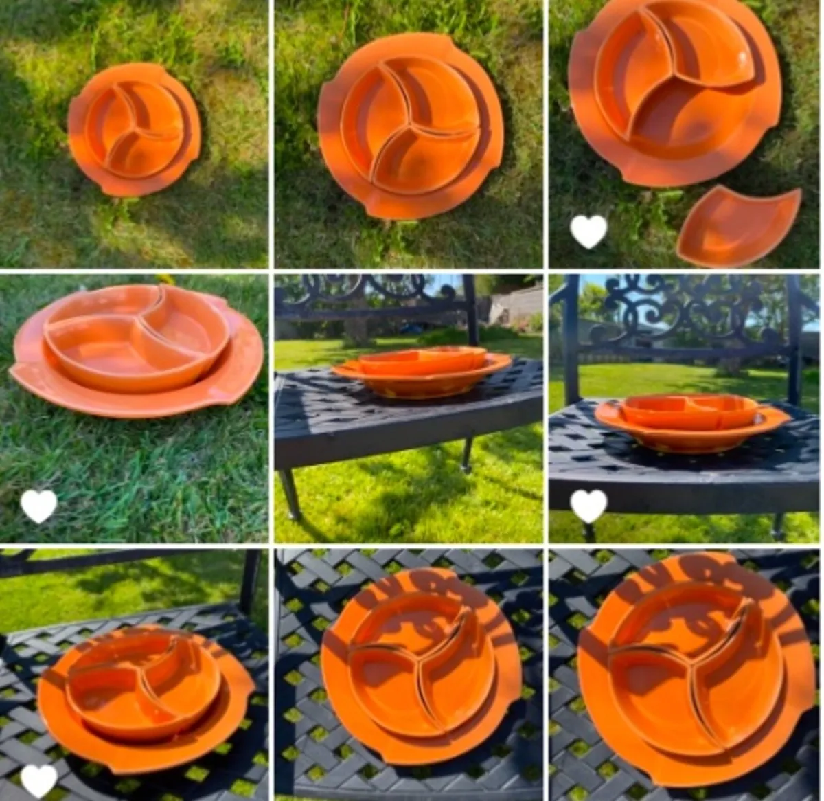 Mid century ceramic dish set - Image 1