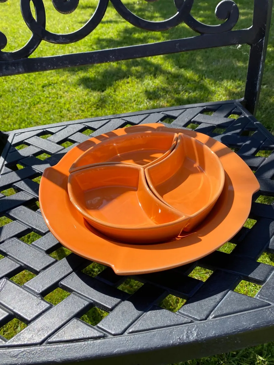 Mid century ceramic dish set - Image 3