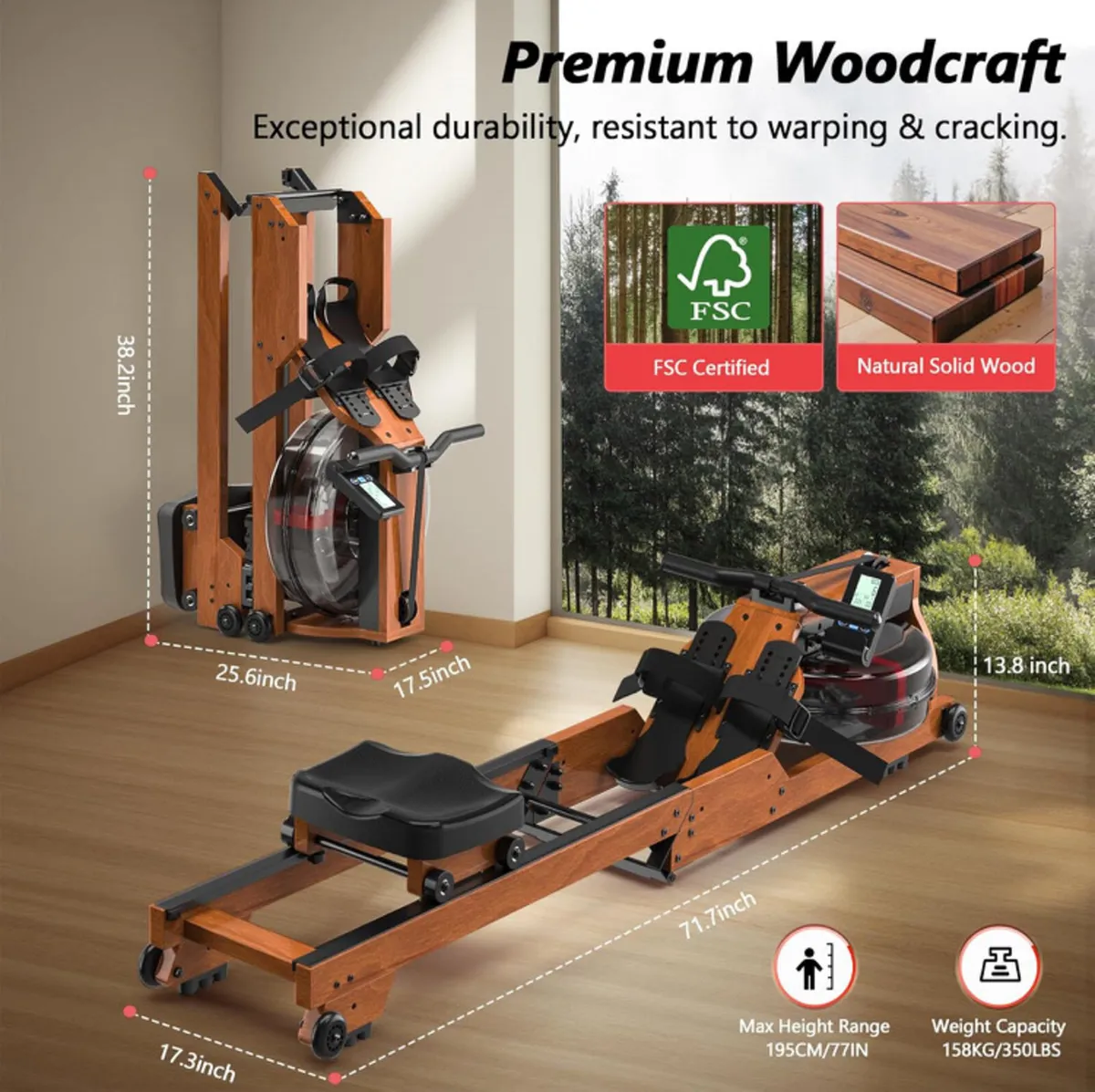 Rowing Machine, Water Foldable Rowing Machine - Image 2