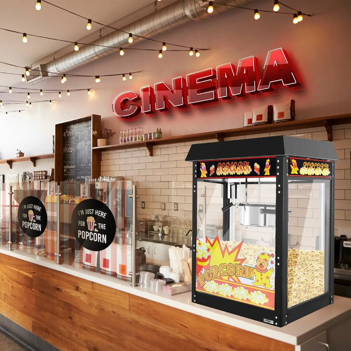 Popcorn machine Commercial - 5 kg/h - with 1 kettl - Image 3