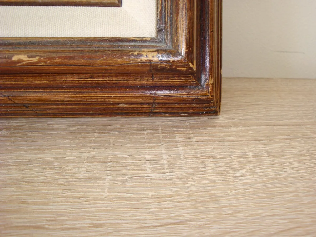 Two vintage paintings in wooden frames - Image 3