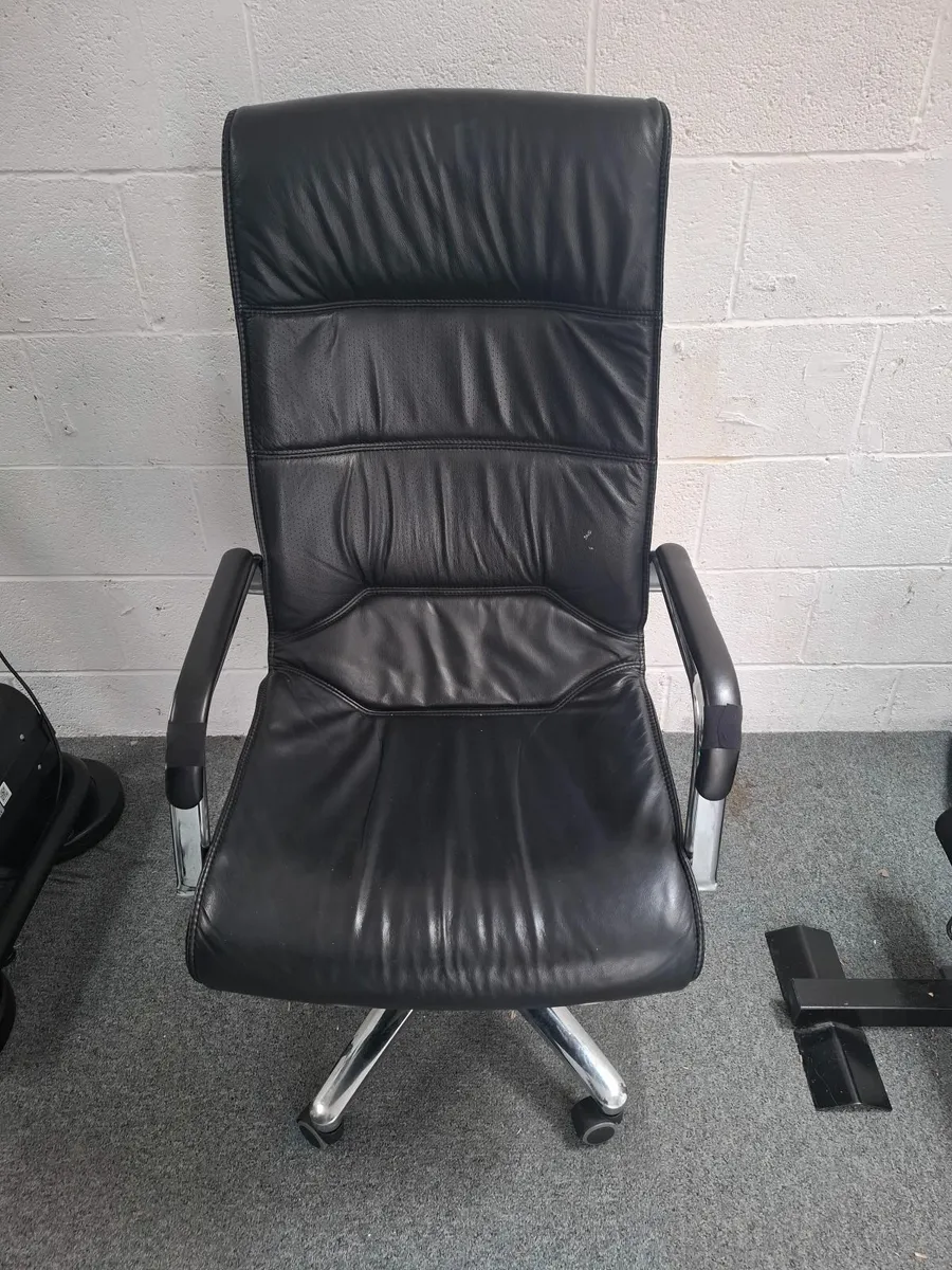 Office chair leather