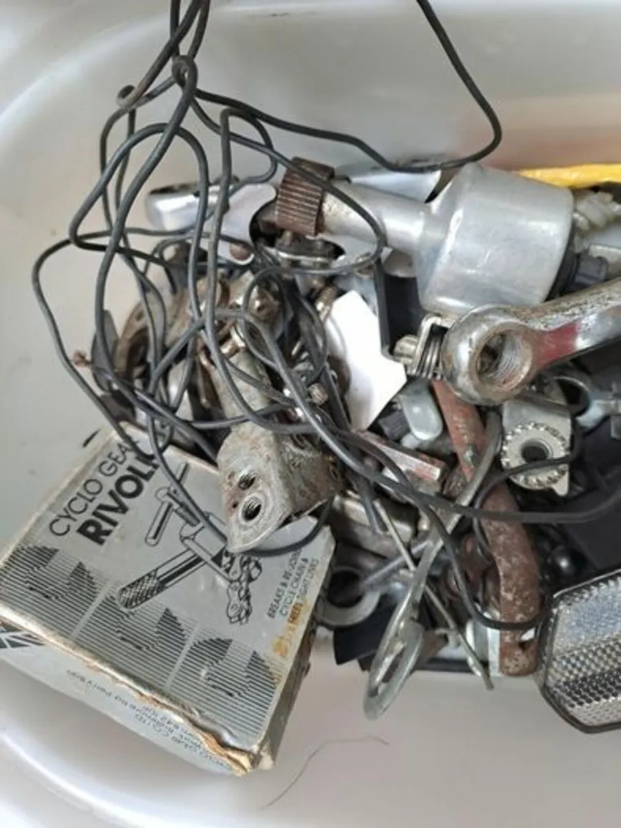 Box of Bicycle repair parts - Image 2