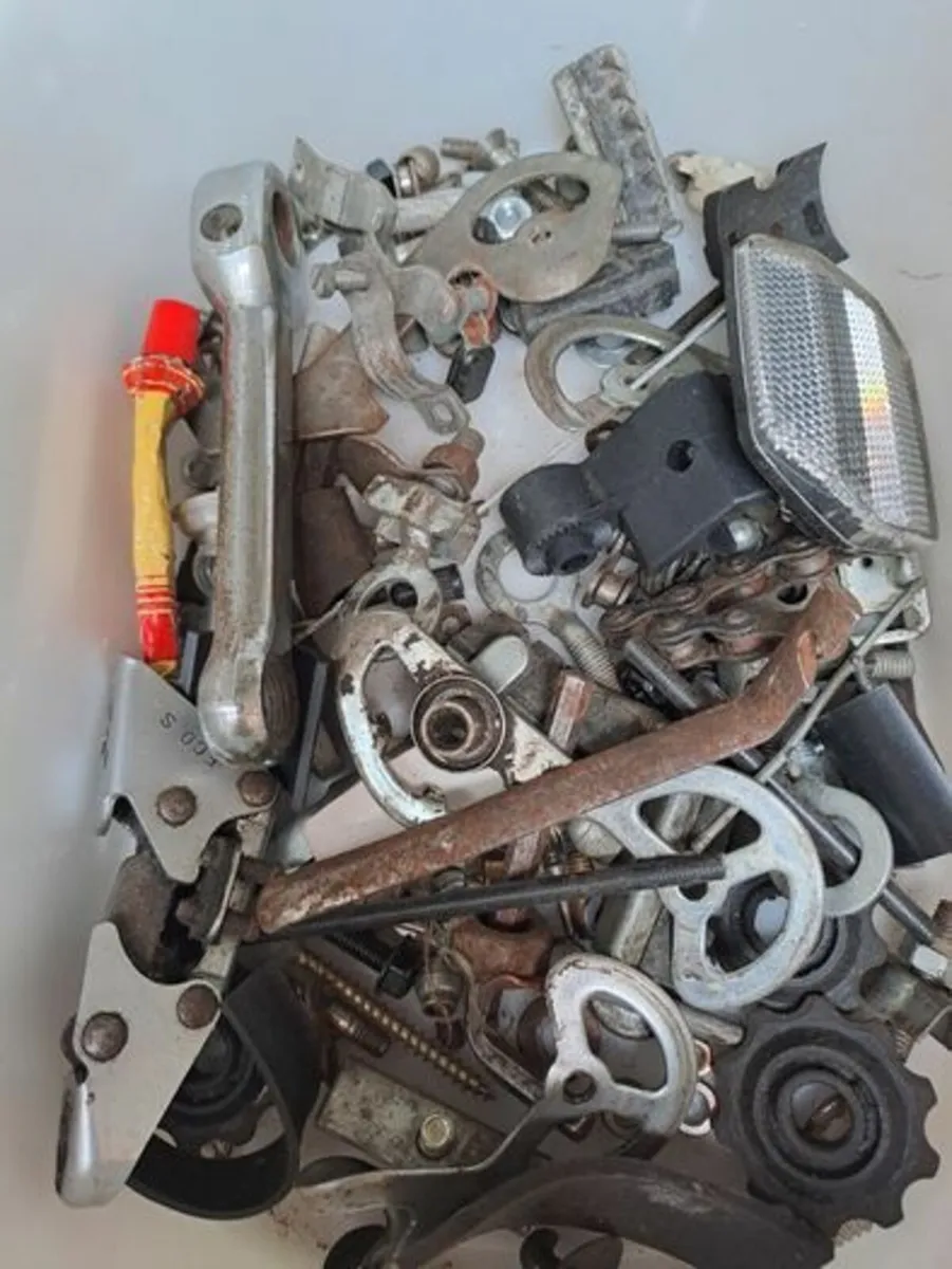 Box of Bicycle repair parts - Image 3