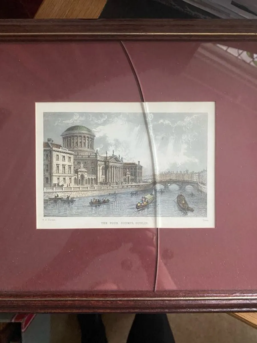 Dublin prints x4 in matching frames. - Image 3