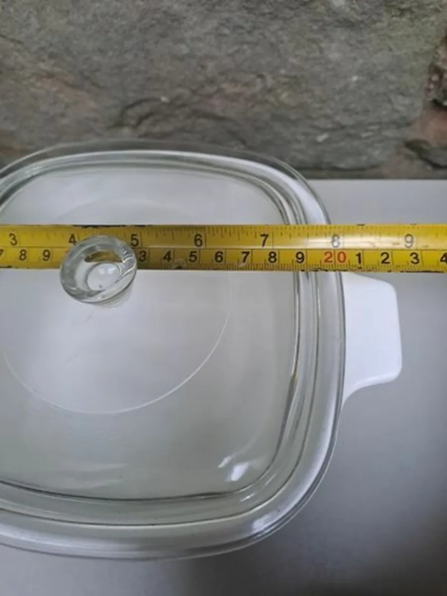 Pyrosil square serving dish with lid - Image 4