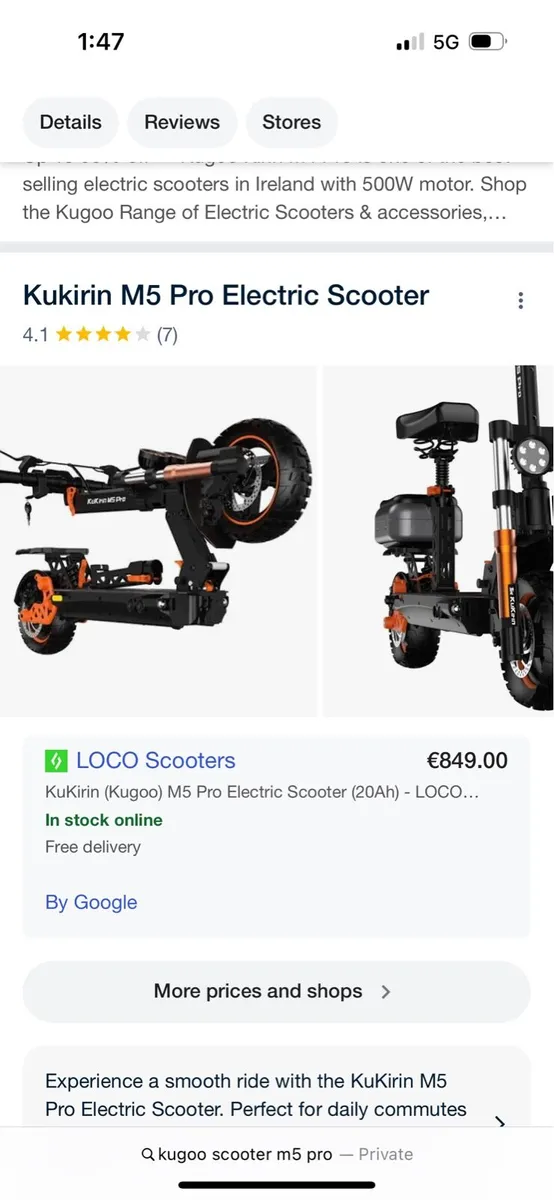 Kugoo M5 PRO scooter - Image 1