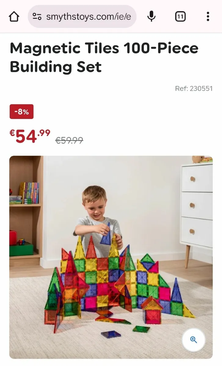 100 Building Magnetic Tiles - Image 2