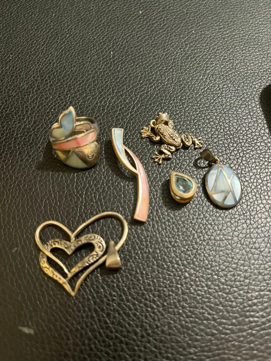 Silver pendant and a silver ring