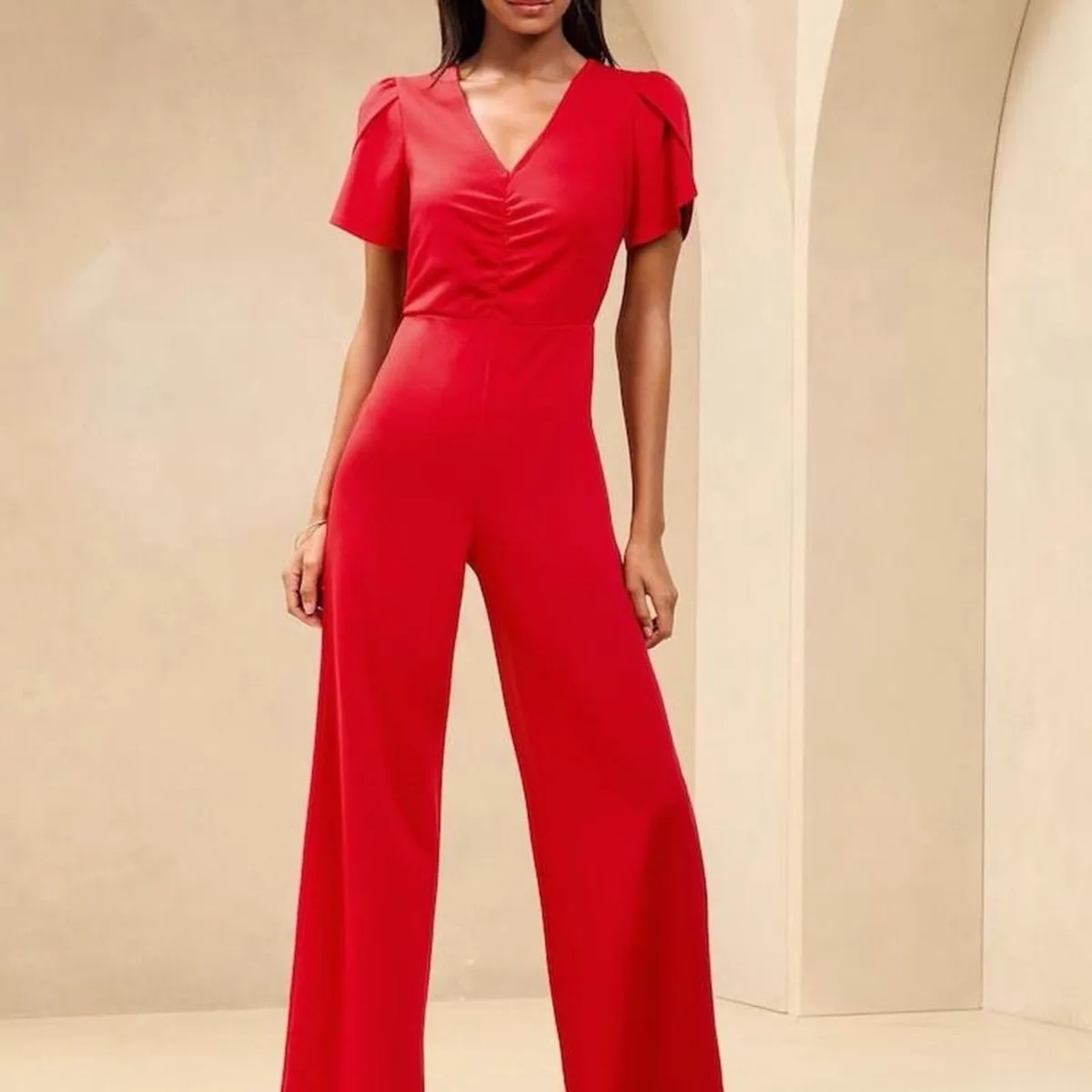 Lipsy Red Jumpsuit - Image 1