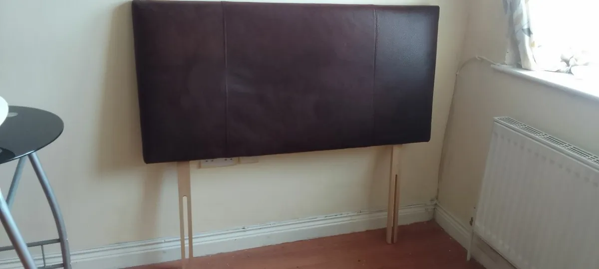Leather look 4ft Headboard - Image 1
