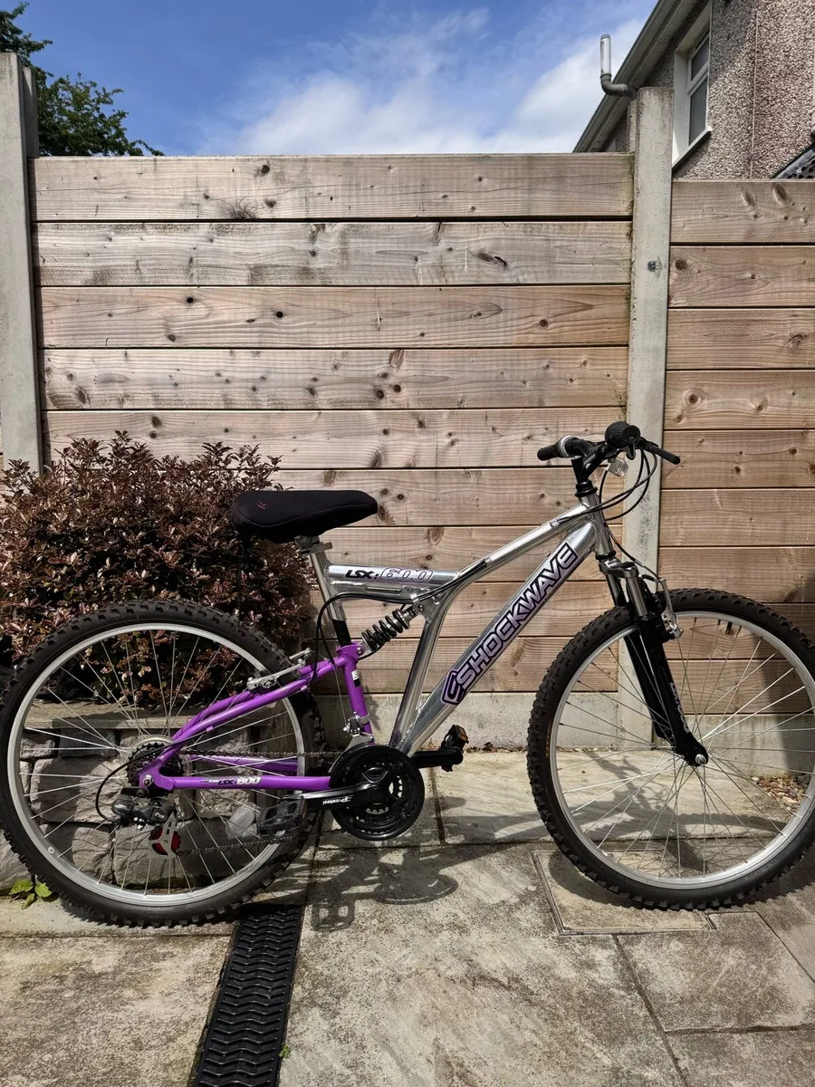 Shockwave Purple and Silver Bike - Image 1