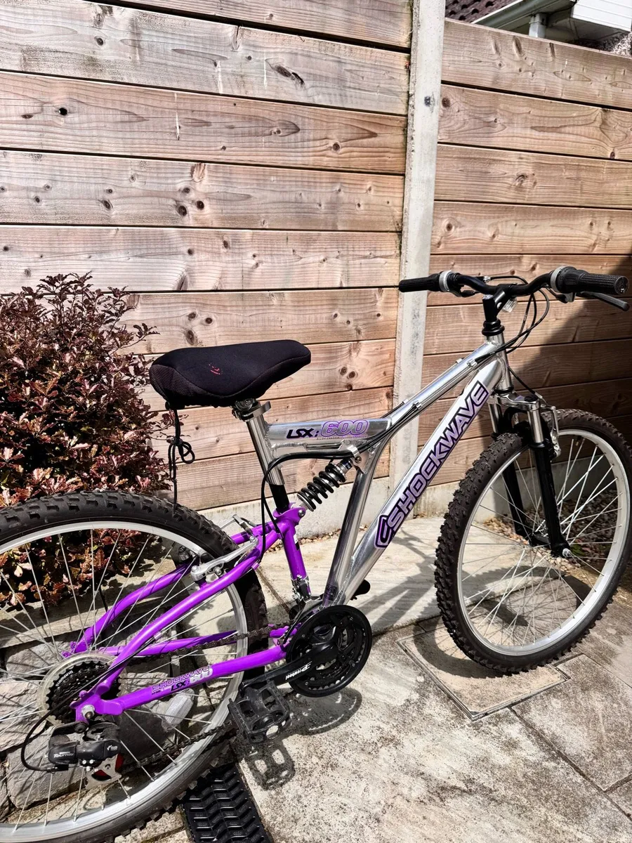 Shockwave Purple and Silver Bike - Image 2